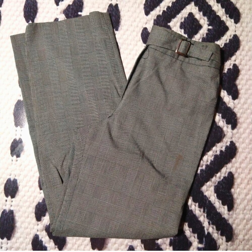 Dressbarn Gray Plaid Trousers